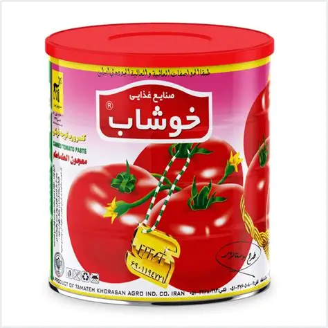 تصویر 1 از انواع رب گوجه فرنگی خوشاب در بسته بندی های متنوع